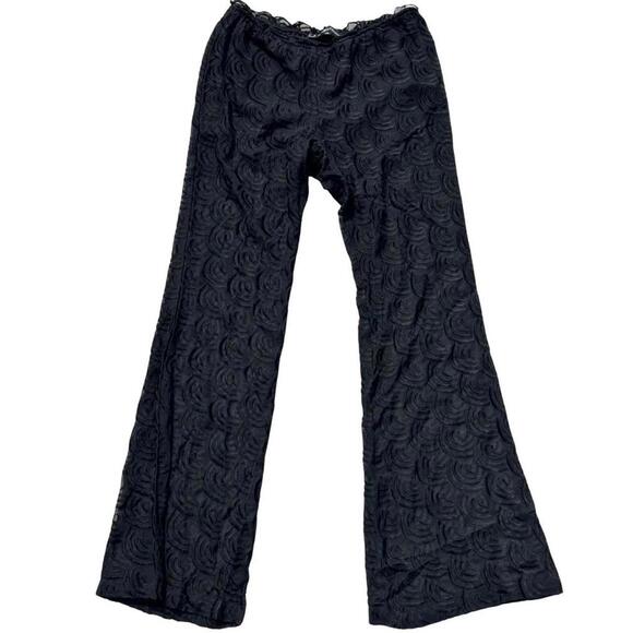 Sheer Black Bell Bottoms - Picture 1 of 1